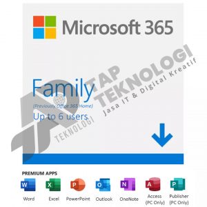 Aplikasi Microsoft Office 365 Family - TAP Teknologi